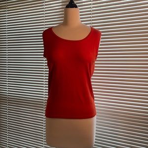 Burnt orange ladies sleeveless top